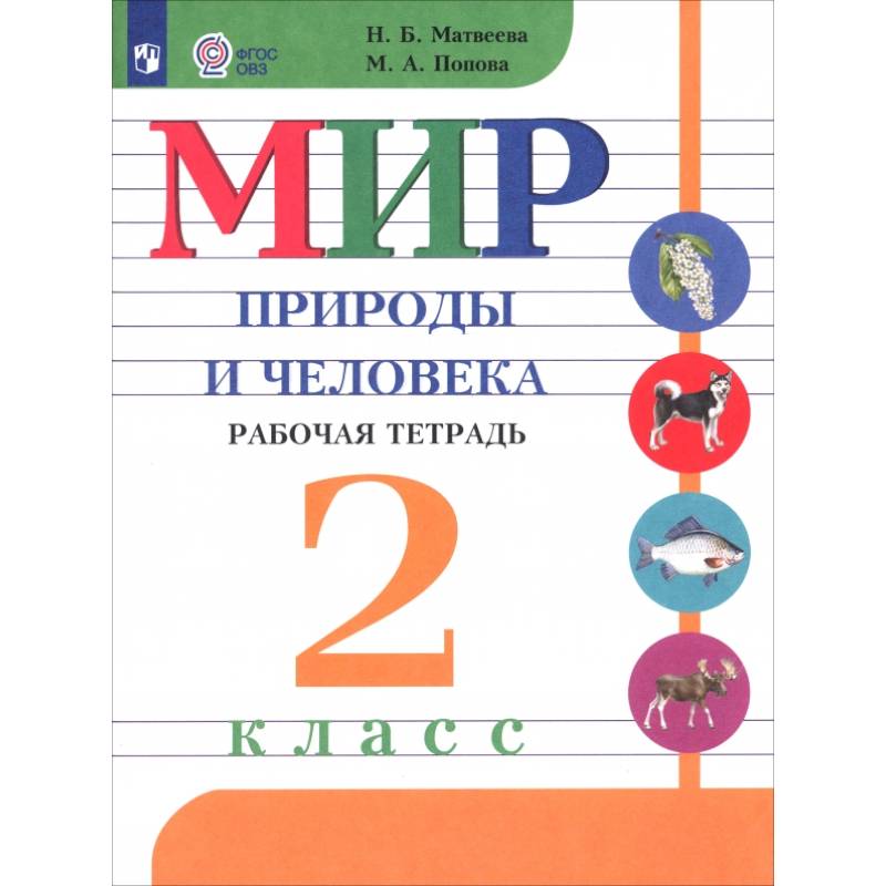 Мир природы и человека. 2 класс. Рабочая тетрадь. Адаптированные программы. ФГОС ОВЗ