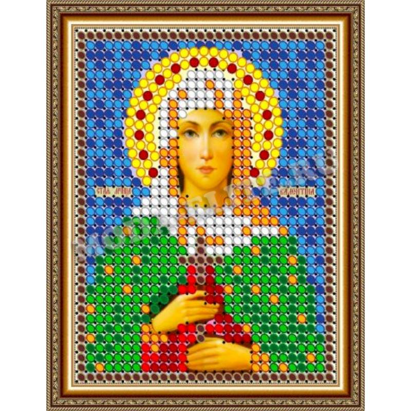 «Светлица» набор для вышивания бисером 8703Л «Св. Мца Валентина» бисер Чехия 6x7,5 см «Светлица» набор для вышивания бисером 8703Л «Св. Мца Валентина» бисер Чехия 6x7,5 см