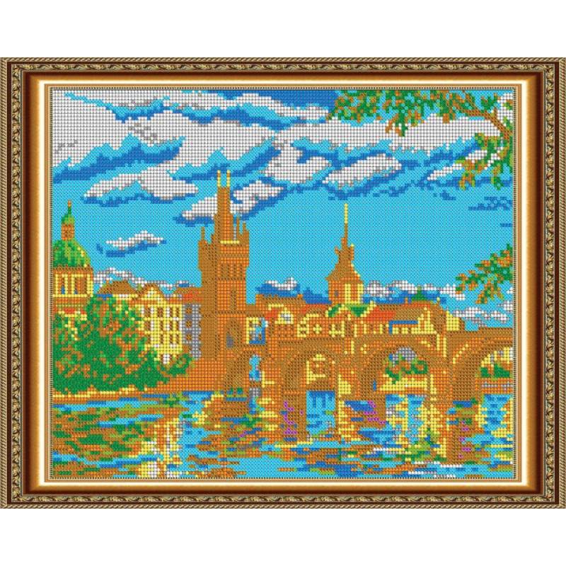 «Светлица» набор для вышивания бисером №587П «Прага» бисер Чехия 30x24см «Светлица» набор для вышивания бисером №587П «Прага» бисер Чехия 30x24см