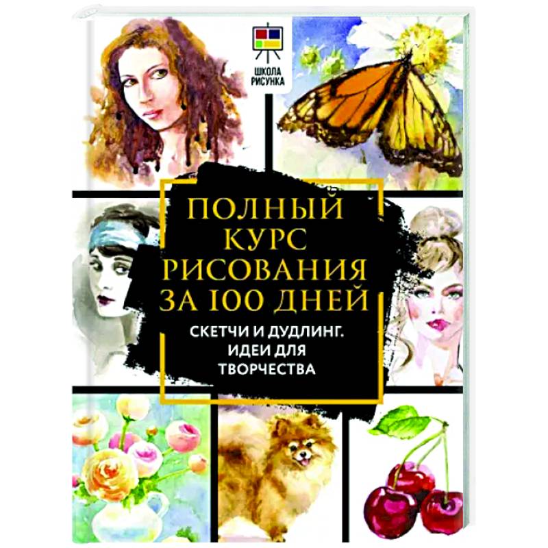 Полный курс рисования за 100 дней. Скетчи и дудлинг. Идеи для творчества Полный курс рисования за 100 дней. Скетчи и дудлинг. Идеи для творчества