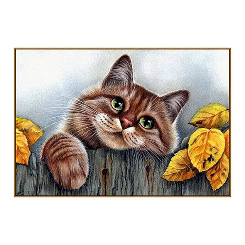 Алмазная мозаика «Рыжий кот», 31 цвет, 28 см x 19 см Алмазная мозаика «Рыжий кот», 31 цвет, 28 см x 19 см