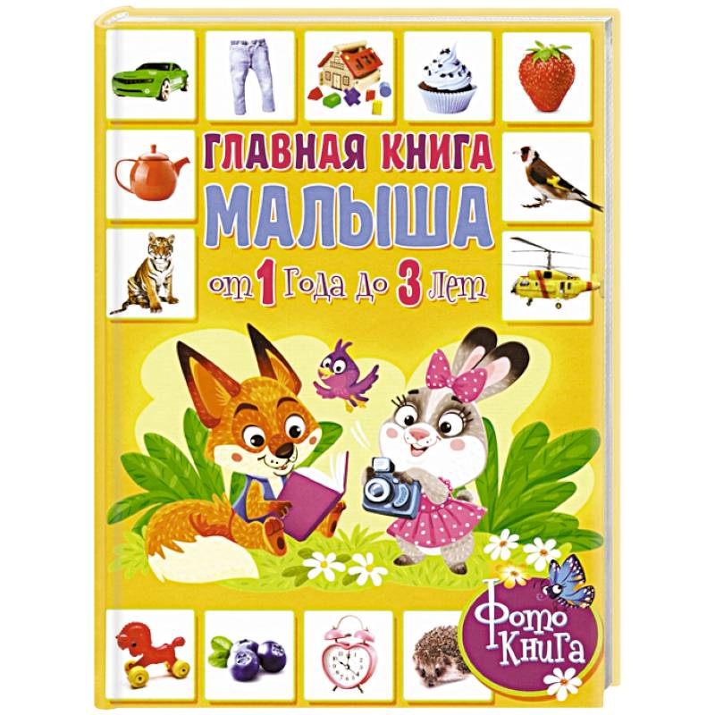 Главная книга малыша от 1 года до 3 лет. Фотокнига Главная книга малыша от 1 года до 3 лет. Фотокнига