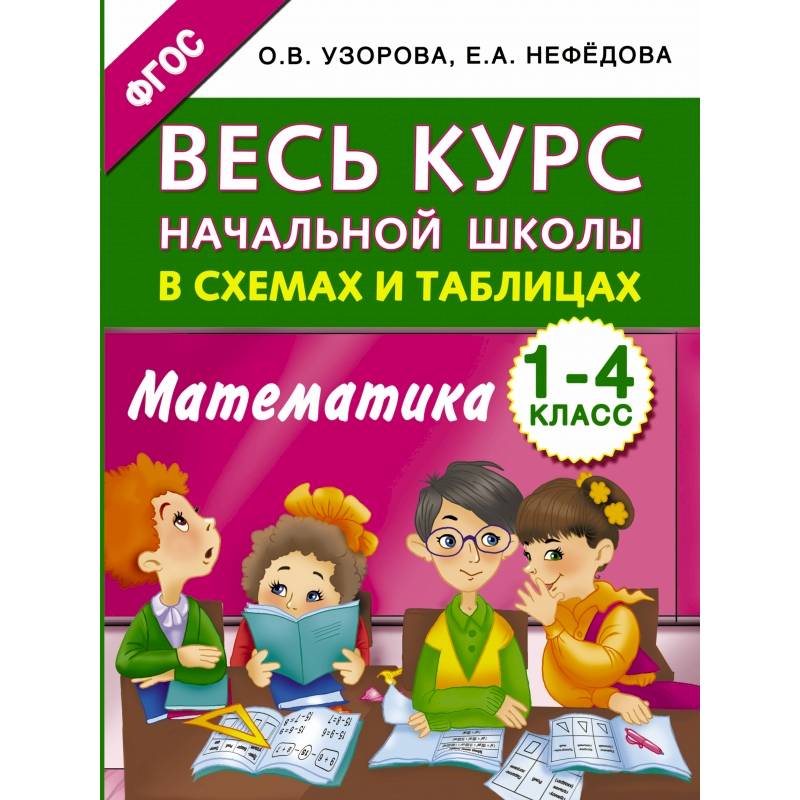 Весь курс начальной школы в схемах и таблицах. Математика. 1-4 классы