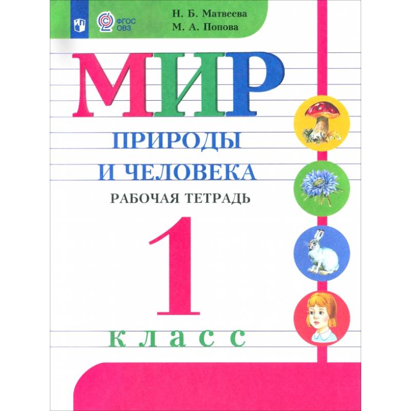 Мир природы и человека. 1 класс. Рабочая тетрадь. Адаптированные программы. ФГОС ОВЗ Мир природы и человека. 1 класс. Рабочая тетрадь. Адаптированные программы. ФГОС ОВЗ