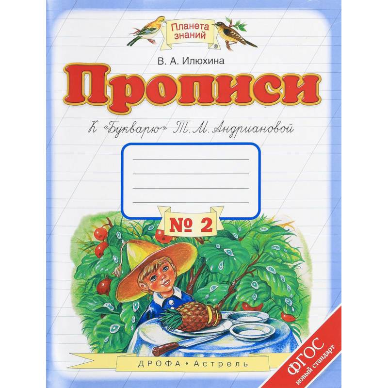 Прописи. 1 класс. В 4-х тетрадях. Тетрадь №2 к 'Букварю' Т. М. Андриановой. ФГОС Прописи. 1 класс. В 4-х тетрадях. Тетрадь №2 к 'Букварю' Т. М. Андриановой. ФГОС
