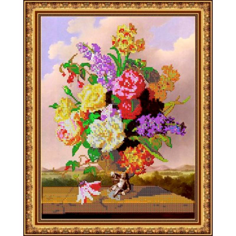 «Светлица» набор для вышивания бисером №281 «Поэзия цветов» бисер Чехия 25x30,9 см «Светлица» набор для вышивания бисером №281 «Поэзия цветов» бисер Чехия 25x30,9 см