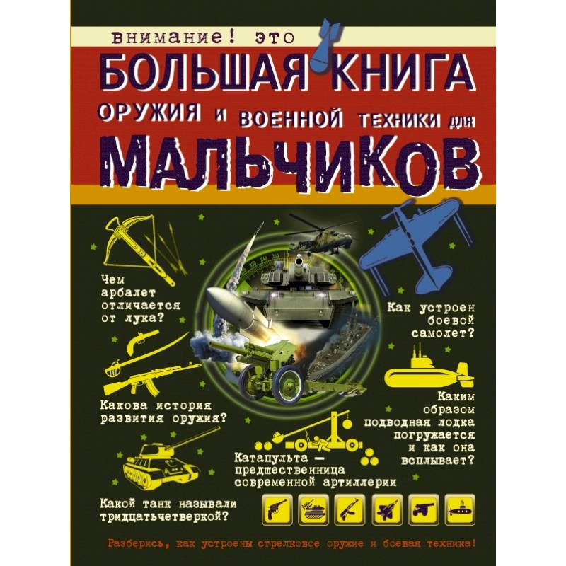 Большая книга оружия и военной техники для мальчиков Большая книга оружия и военной техники для мальчиков