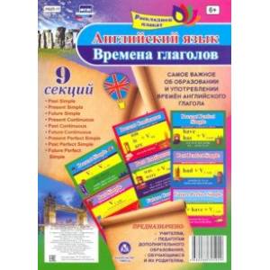Английский язык. Времена глаголов. Раскладной плакат. ФГОС