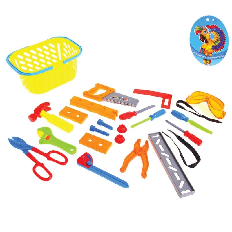 Набор инструментов в корзине, 22 предмета Набор инструментов в корзине, 22 предмета