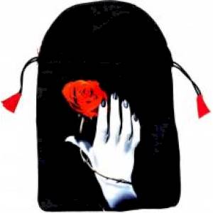 Мешочек 'Роза в руке' для карт таро (шелкография)