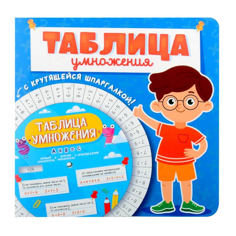 Таблица умножения с крутящейся шпаргалкой. Для мальчиков Таблица умножения с крутящейся шпаргалкой. Для мальчиков