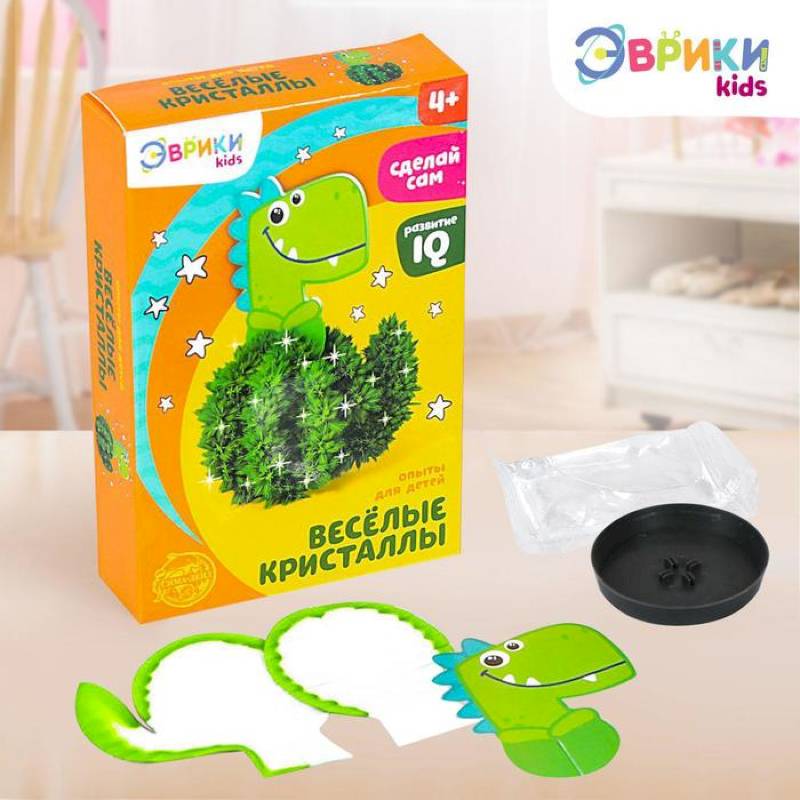 Набор для опытов «Чудесные кристаллы», динозавр Набор для опытов «Чудесные кристаллы», динозавр