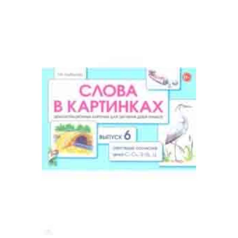 Слова в картинках. Демонстрационные карточки для обучения детей грамоте. Выпуск 6 Слова в картинках. Демонстрационные карточки для обучения детей грамоте. Выпуск 6