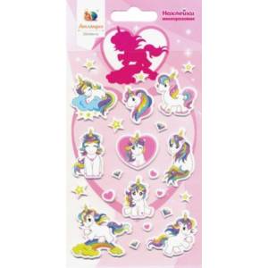 Набор зефирных наклеек 'Единорог 2' Набор зефирных наклеек 'Единорог 2'