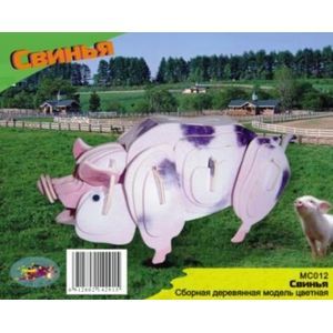 MC012 Свинья (цветная)
