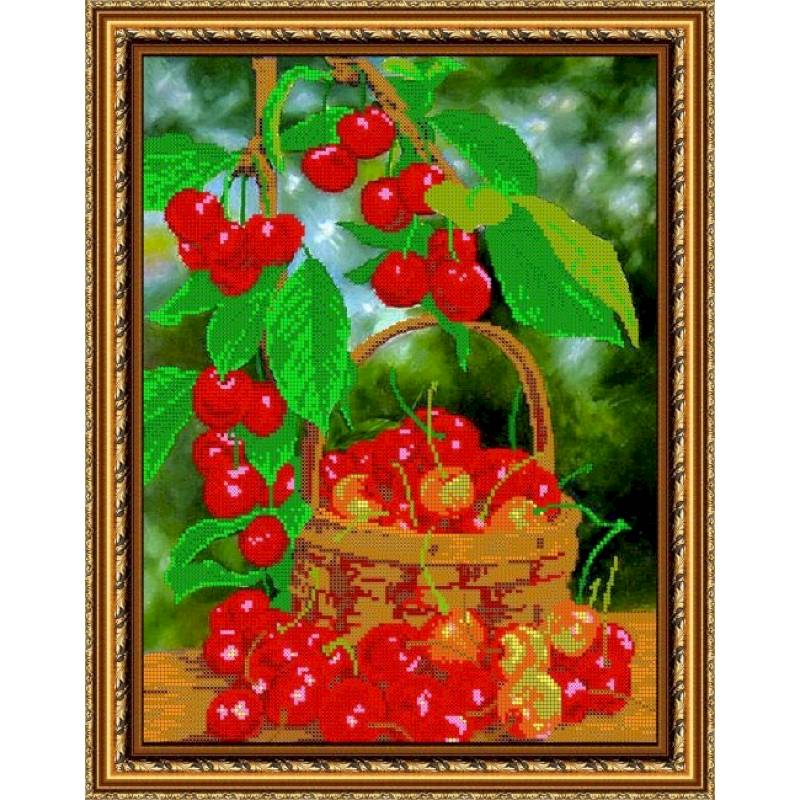 Набор для вышивания бисером №373 «Вишенки» Набор для вышивания бисером №373 «Вишенки»