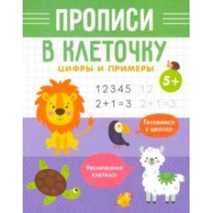 Прописи в клеточку Цифры и примеры Прописи в клеточку Цифры и примеры