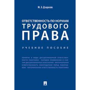 Ответственность по нормам трудового права. Учебное пособие