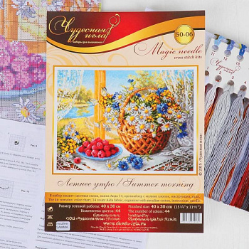 Набор для вышивания крестом «Летнее утро» 40x30 см