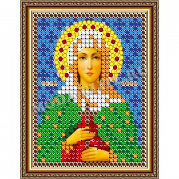 «Светлица» набор для вышивания бисером 8703Л «Св. Мца Валентина» бисер Чехия 6x7,5 см «Светлица» набор для вышивания бисером 8703Л «Св. Мца Валентина» бисер Чехия 6x7,5 см