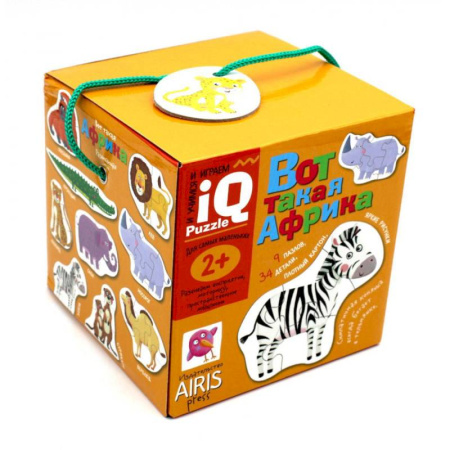 Книги-пазлы, книга Игра-пазл. Для самых маленьких. 2+ Вот такая Африка купить по скидке