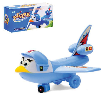 Самолёт 'Птичка', световые и звуковые эффекты, работает от батареек