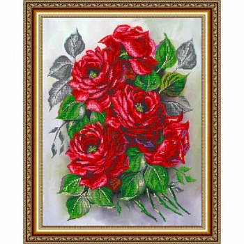 «Светлица» набор для вышивания бисером №107 «Садовые розы» бисер Чехия 38x48 см «Светлица» набор для вышивания бисером №107 «Садовые розы» бисер Чехия 38x48 см