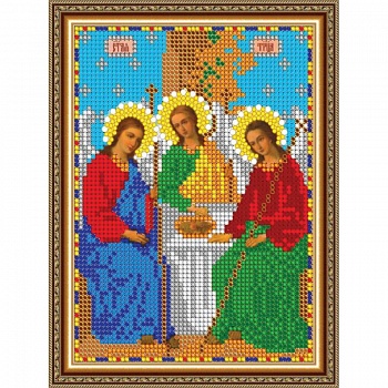 «Светлица» набор для вышивания бисером 8331М «Святая Троица» бисер Чехия 12x16см