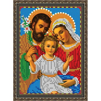 «Светлица» набор для вышивания бисером 8352М «Святое Семейство» бисер Чехия 12x16см