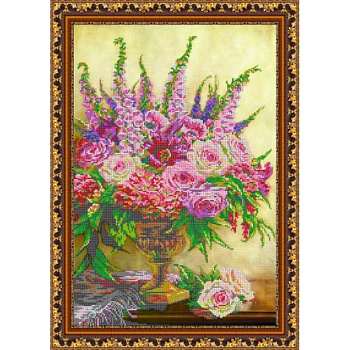 «Светлица» набор для вышивания бисером №153 «Цветы в вазе» бисер Чехия 34,1x47,7 см «Светлица» набор для вышивания бисером №153 «Цветы в вазе» бисер Чехия 34,1x47,7 см