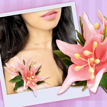 Брошь из фоамирана своими руками 'Цветок кактуса' Брошь из фоамирана своими руками 'Цветок кактуса'