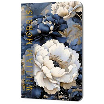 Блокнот Creative.Inspired by William Morris (пионы синие и белые)