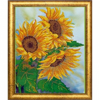 «Светлица» набор для вышивания бисером №511 «Подсолнухи» бисер Чехия 24x30 см «Светлица» набор для вышивания бисером №511 «Подсолнухи» бисер Чехия 24x30 см