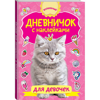 Дневничок с наклейками для девочки Дневничок с наклейками для девочки