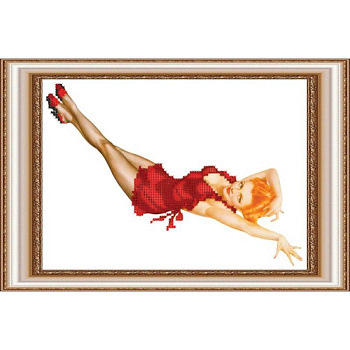 «Светлица» набор для вышивания бисером №184 «Миледи» бисер Чехия 22,2x27,5см