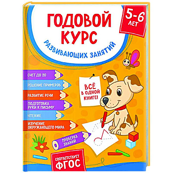 Годовой курс развивающих занятий для детей 5-6 лет