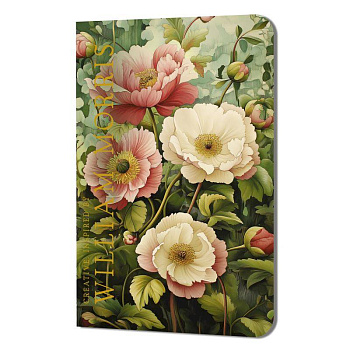 Блокнот Creative.Inspired by William Morris (пионы на зеленом фоне)