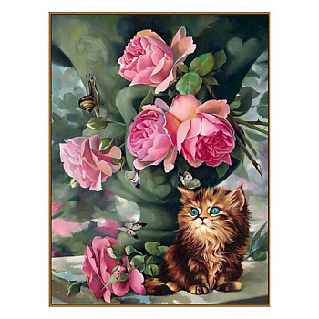 Алмазная мозаика «Утро в саду», 33 цвета, 30 см x 40 см