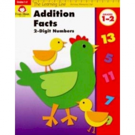 Чтение на английском языке, книга The Learning Line Workbook. Addition Facts, Grades 1-2 купить по скидке