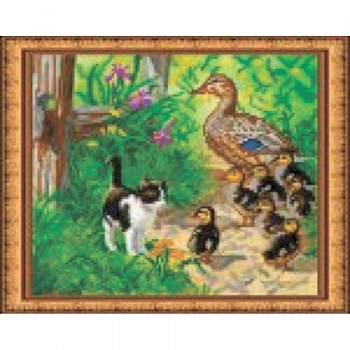 «Светлица» набор для вышивания бисером №192 «На прогулку» бисер Чехия 24x19 см