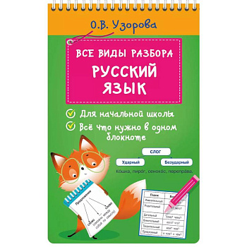 Все виды разбора. Русский язык Все виды разбора. Русский язык