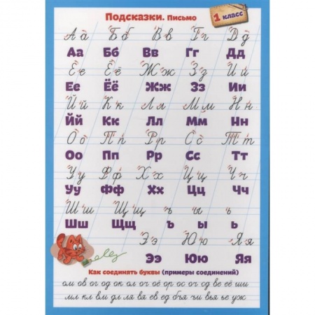 Демонстрационные материалы, книга Подсказки. Письмо. Математика. 1 класс купить по скидке